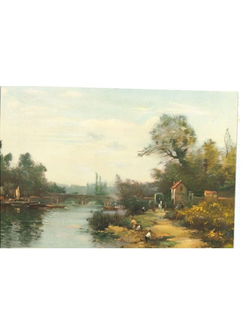 🎨 2 for $20 🎨 Vintage Calendar Print Along the Waters Edge 6x8